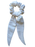 RedEco Studio | Ivory Silk Scrunchie with Long Tails