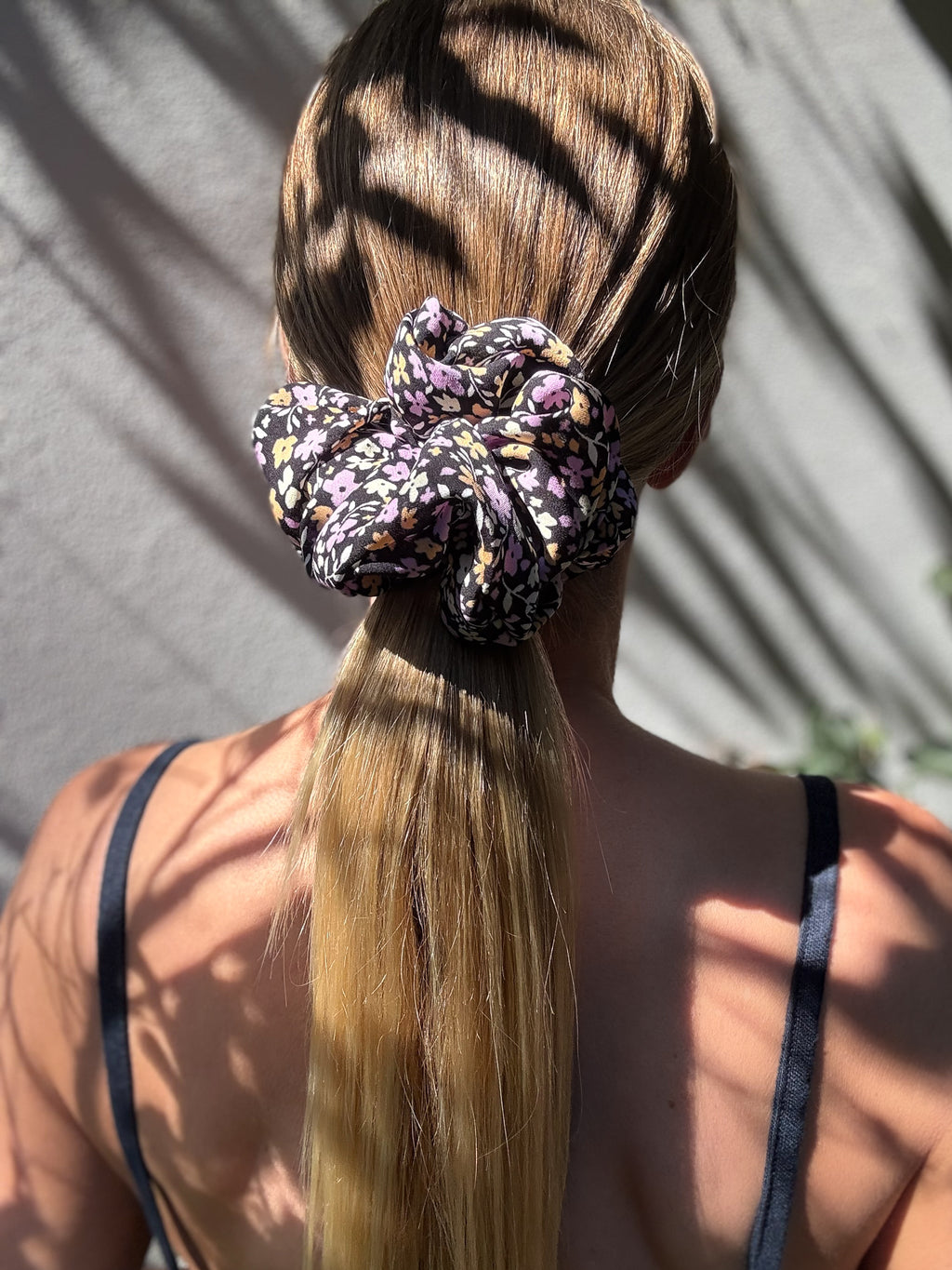 Violet Meadow — Oversized Pure Silk Scrunchie